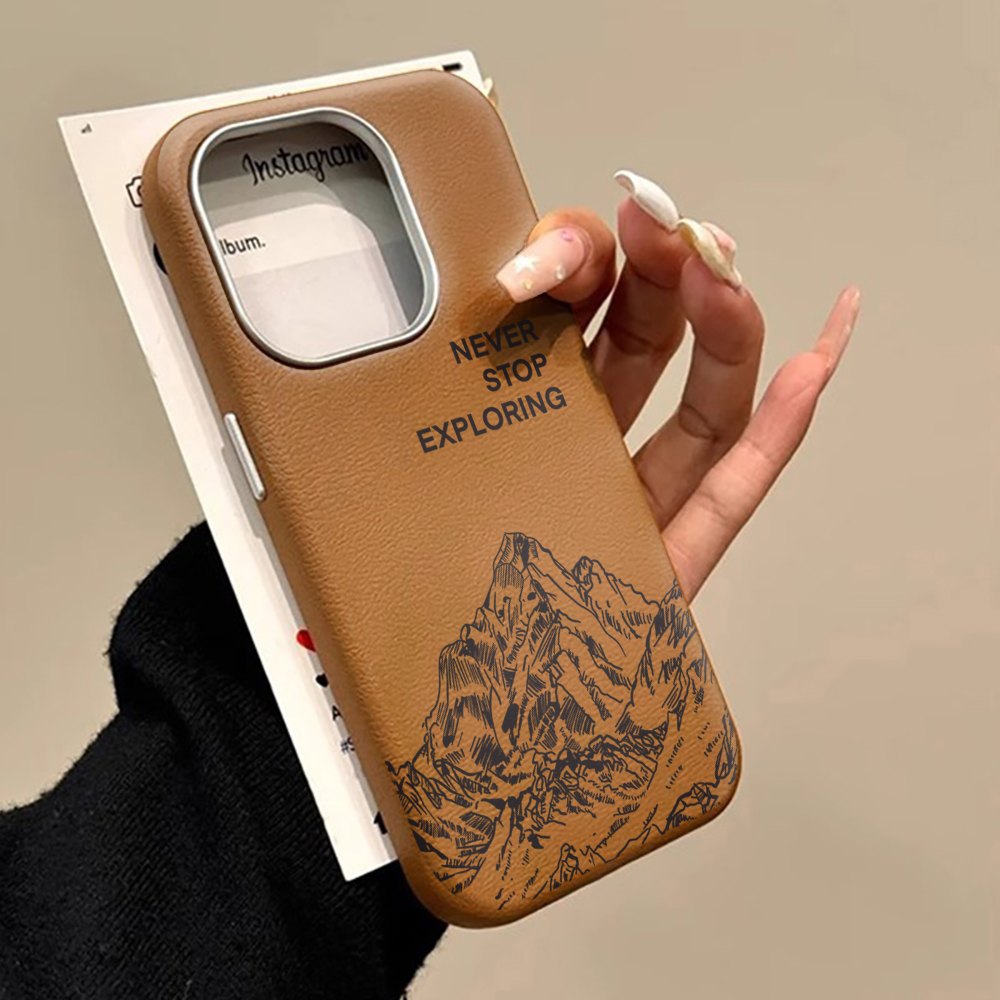 Samsung Galaxy A55 - غطاء فاخر بتصميم جبلي بسيط لهواتف
